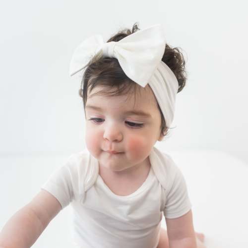 Bow Headband in Cloud
