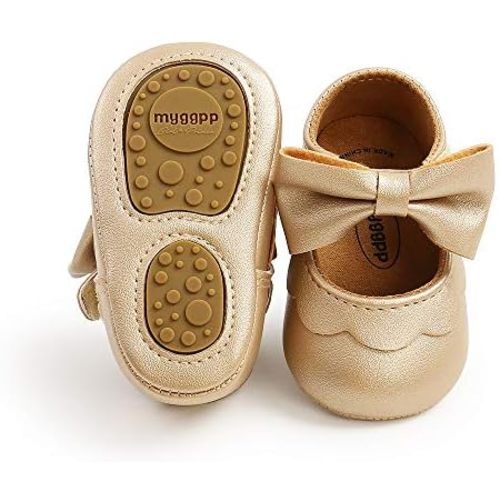 Baby Girls Mary Jane Flats with Bowknot Floral Princess Wedding Dress Shoes Soft Newborn Infant Crib First Walkers Prewalker