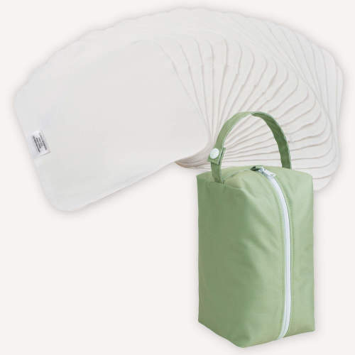 Reusable Cotton Wipes - 20 Pack With Travel Pod