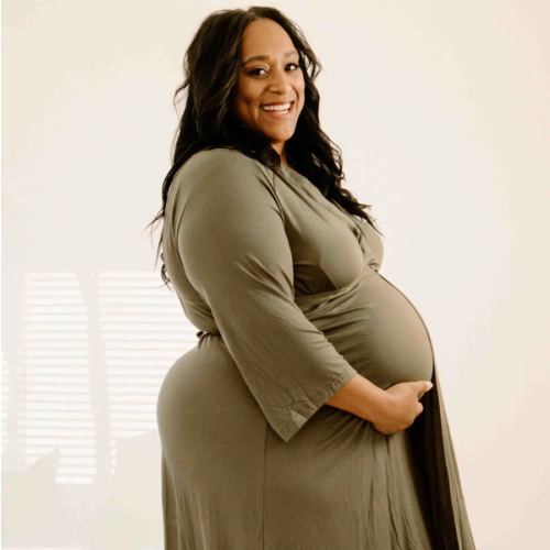 Lila Labor & Postpartum Gown in Sage