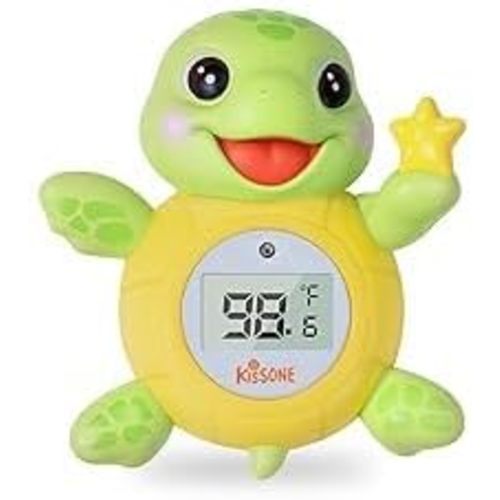Baby Bath Thermometer, Digital Water Temperature Monitor for Newborns & Toddlers, Accurate Temperature Readings, BPA-Free, °F/°C, Floating Turtle Toy with Bath Water Safety