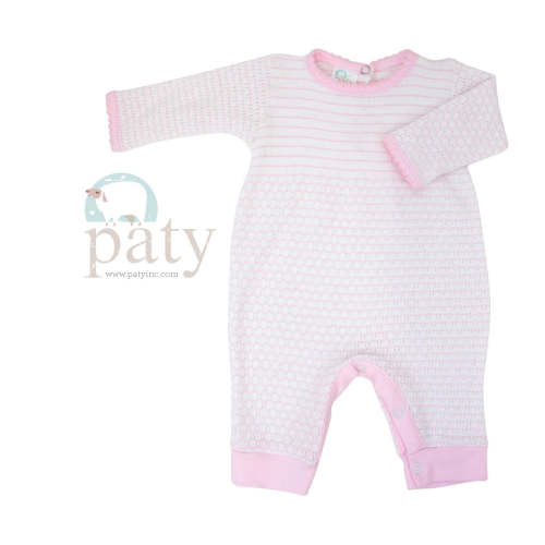 Paty Knit Romper with Pima Binding #366LSJ
