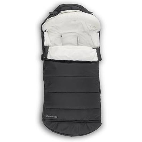UPPAbaby CozyGanoosh 2-in-1 Seasonal Footmuff - Easily Attaches to UPPAbaby Strollers and RumbleSeat – Versatile, Ultra-Plush Zip-Out Liner for Cold Weather – Jake (Charcoal)