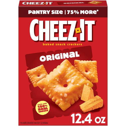 Cheez-It Original Cheese Crackers, Baked Snack Crackers, 12.4 oz