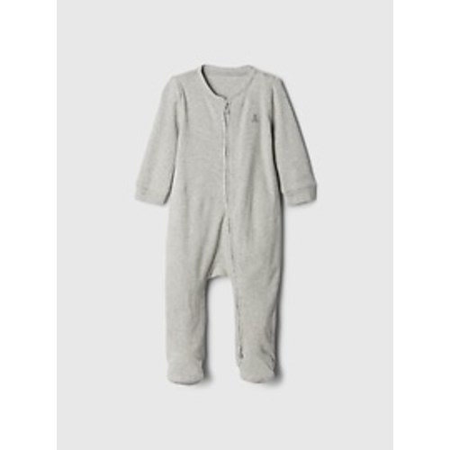 Baby Ribbed Two-Way Zip One-Piece | Gap Factory