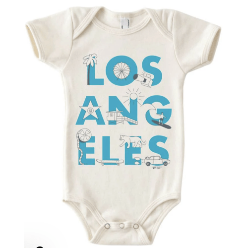 Los Angeles Font Baby One-Piece