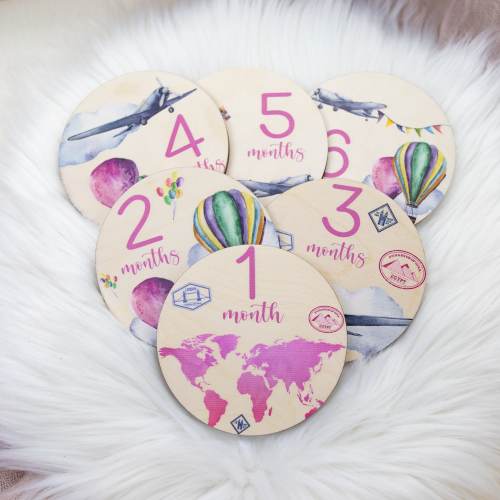 World Map Milestone Cards, Atlas Milestone Markers, Wood Milestone Card, Baby Milestones, Photo Prop, Adventure Awaits Nursery Theme T4