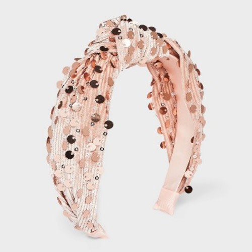Girls' Sequin Top Knot Headband - Cat & Jack™ Pink