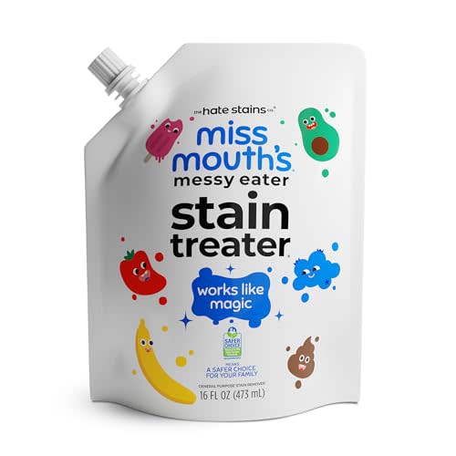 Miss Mouth's Messy Eater Stain Treater - 16oz Refill - Newborn & Baby Essentials - No Dry Cleaning Food, Grease, Coffee Off Laundry, Underwear, Fabric