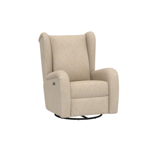 Plush Wingback Swivel Glider Recliner