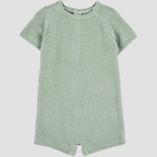 Carter's Just One You®️ Baby Boys' Seed Stitch Short Sleeve Romper - Green 18m