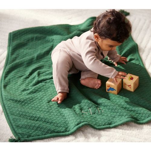 Luxe Cable-Knit Sherpa Baby Blanket