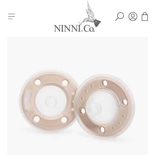 Ninni Pacifier Oatmeal 2 Pack