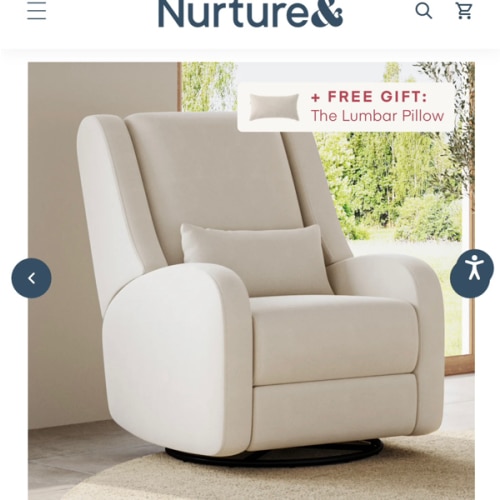 The Wingback Plus - Best Rated Nursery Glider & Recliner - Nurture&
