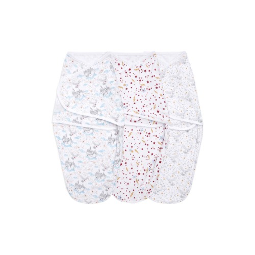 Aden & Anais Essentials Wrap Swaddle - Set of 3, 0-3 M