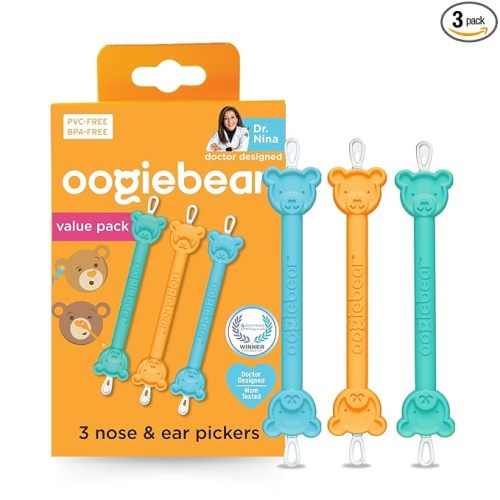 3 Pack Oogiebear Nose Cleaner & Ear Wax Removal Tool