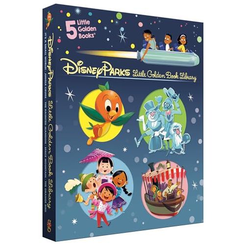Disney Parks Little Golden Book Library (Disney Classic): It's a Small World, The Haunted Mansion, Jungle Cruise, The Orange Bird, Space Mountain
