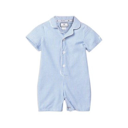 Boys' French Blue Seersucker Summer Romper - Baby