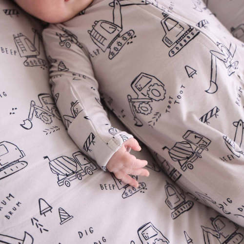 Doodle Dozers Zipper Footie