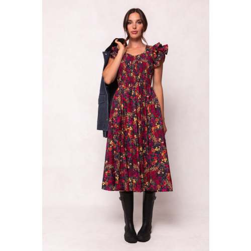 Hattie Dress in Night Garden