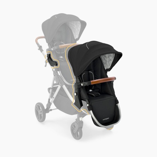 Mockingbird 2nd Seat Kit 2.0 - Black/Windowpane Canopy With Penny Leather