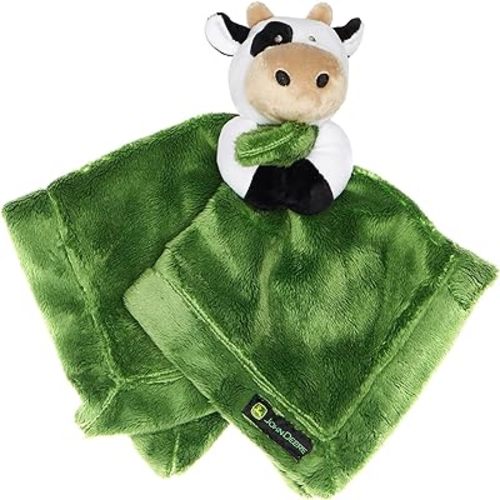 John Deere Baby Cuddle Snuggle Security Blanket Boy Girl Farm Animal Cow Pig Chick