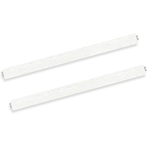 Evolur Convertible Crib Wooden Full Size Bed Rail, Weather White