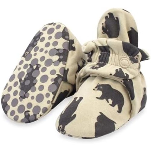 Zutano Unisex Organic Cotton Baby Booties With Gripper Soles