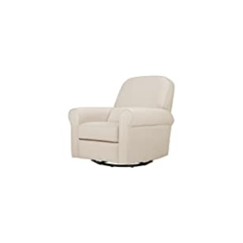 DaVinci Piper Upholstered Recliner and Swivel Glider in Cream, Greenguard Gold & CertiPUR-US Certified