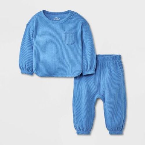 Baby Boys' 2pc Cozy Thermal Sweatshirt & Jogger Pants Set - Cat & Jack™