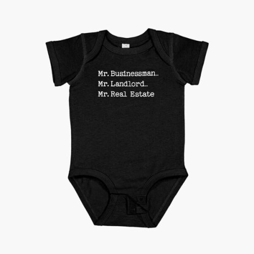 Mr Businessman Mr Landlord Mr Real Estate Funny Heated Rivalry Quote Shirt Baby One-Piece