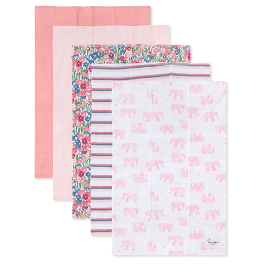Burts Bees Baby Infant Burp Cloths, 100% Organic Cotton Extra Absorbent Soft Fabric Drool Cloths, 5-Pack Newborn Must-Have Essential Large Burping Cloths, One Size 17 x 11.75 Inches : Amazon.co.za: Baby Products