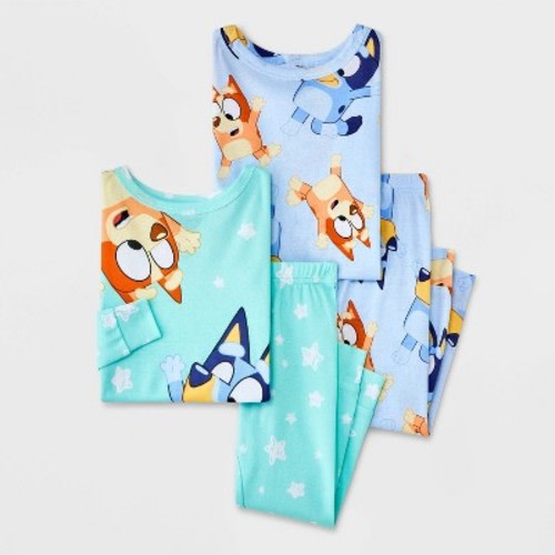 Toddler 2pc Snug Fit Bluey Cotton Pajama Set - Blue, Color: Blue, Size: Kids12M