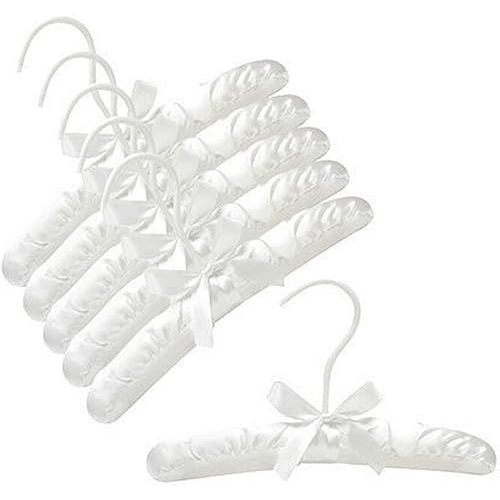 Only Hangers 10" White Baby Satin Padded Hangers