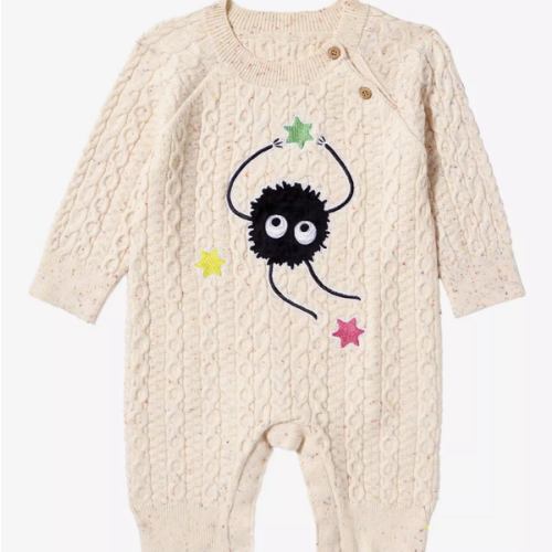 Studio Ghibli Spirited Away Soot Sprites Confetti Knit Infant One-Piece | BoxLunch