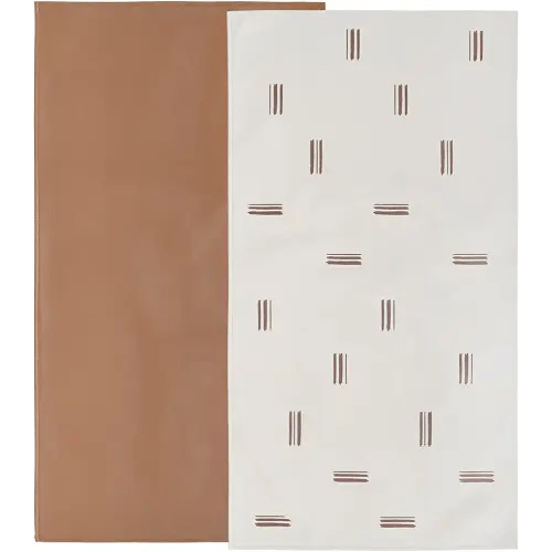 Owlowla Baby Diaper Changing Pad Portable Changing Mat Travel Changing Pad Liner for Baby and Small Toddler(Classic Brown&Brush Strokes)