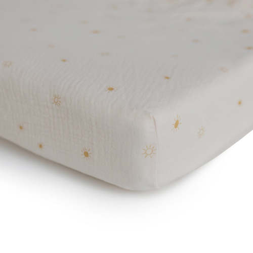 Mushie Extra Soft Muslin Crib Sheet