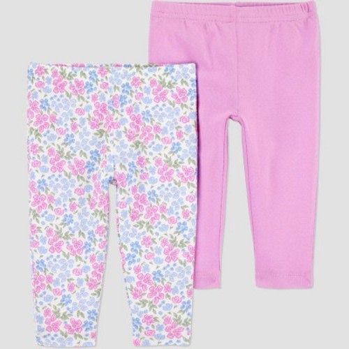 Carter's Just One You®️ Baby Girls' 2pk Pants - Purple Newborn