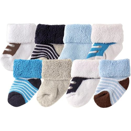 Luvable Friends Baby Newborn and Baby Terry Socks