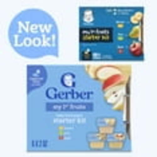 Gerber My 1st Fruits Starter Kit, Baby Food Puree, 2 oz Tubs, Variety (6 Pack)