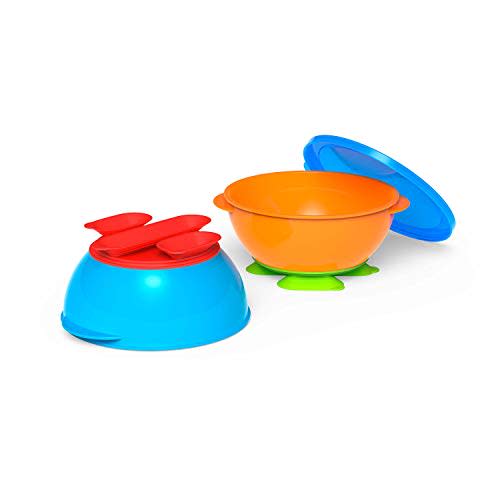 NUK First Essentials Tri-Suction Bowls, Colors may vary, 2-Pack