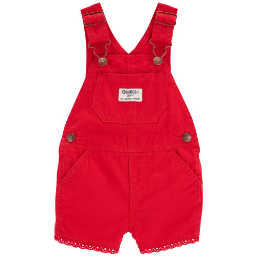 Baby Twill Eyelet Shortalls