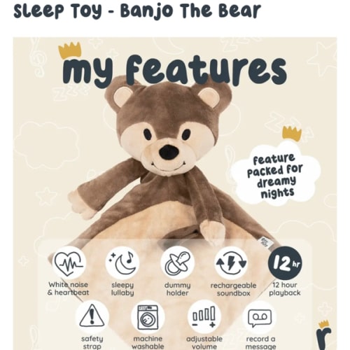 Sleep Toy - Banjo The Bear – Riff Raff Baby AU