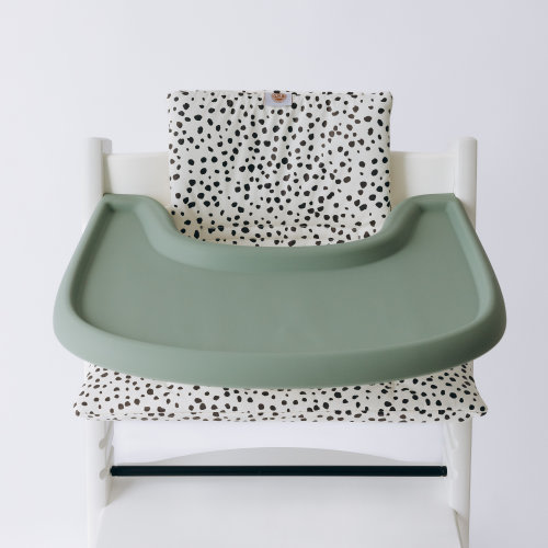 Full Cover Tray Silicone Placemat Compatible with Stokke Tripp Trapp Highchair - Sage