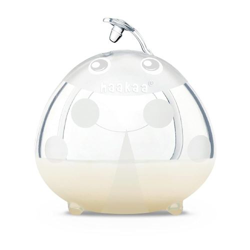 Haakaa Ladybug Milk Collector - Wearable Breast Shields Soft Nursing Cups Breast Milk Saver, Portable, Letdown Catcher Breastfeeding Essentials, 2.5oz/75ml, 1pc