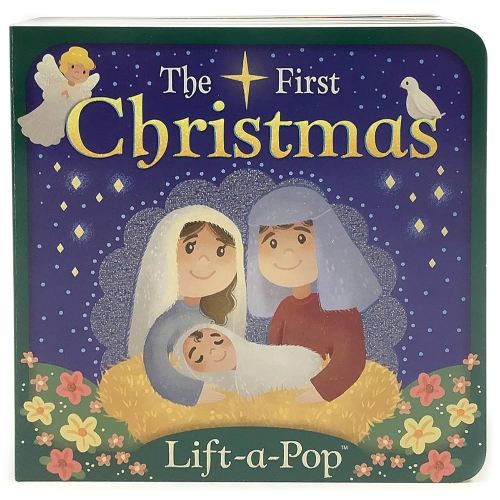 The First Christmas: Lift-a-Pop Pop-Up Nativity Board Book for Christians to Celebrate the Birth of Baby Jesus - Holiday Gift For Babies and Toddlers