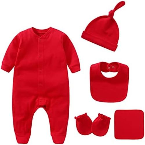Baby Unisex Baby Cotton Layette Set Gift for Baby Boys Girls Accessories Set Newborn Essentials 0-12 Months