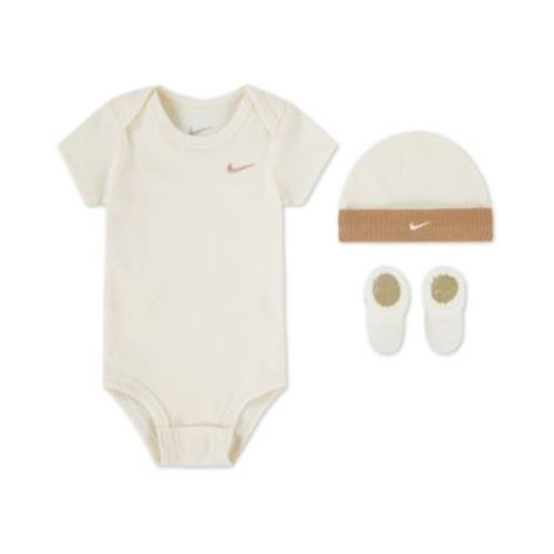 Baby Boys' or Girls' Short-Sleeve Bodysuit, Booties and Hat, 3-Piece Set