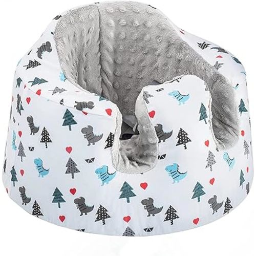 Seat Cover fit for Baby Seat, Baby Floor Seat Cover for Boys and Girls, Anti-Slip Comfortable Seat Cover, Baby Seat Protector Accessory, Easy to Install & Remove (Little Dinosaur Plus Velvet)