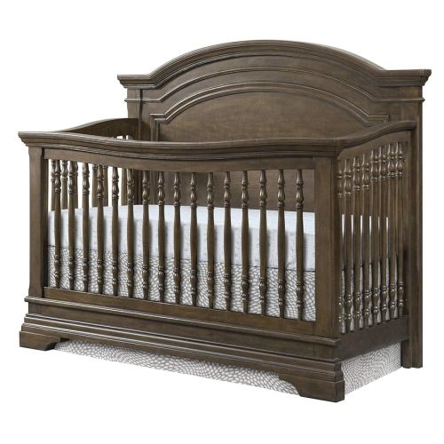 Westwood Design Olivia Arch Paneled 4 in 1 Convertible Crib, Brushed Rosewood
